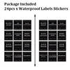 24 PCS Bathroom Labels Sticker Lotion Label Sticker Waterproof Shampoo Conditioner Body Wash Shower Soap Dispenser Labels 2