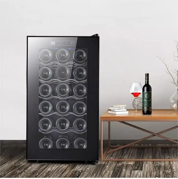 Electric Wine Cooler Cellar Fridge 18 Bottles Outdoor Refrigerator Wine Fridge Hotel Display Showcase