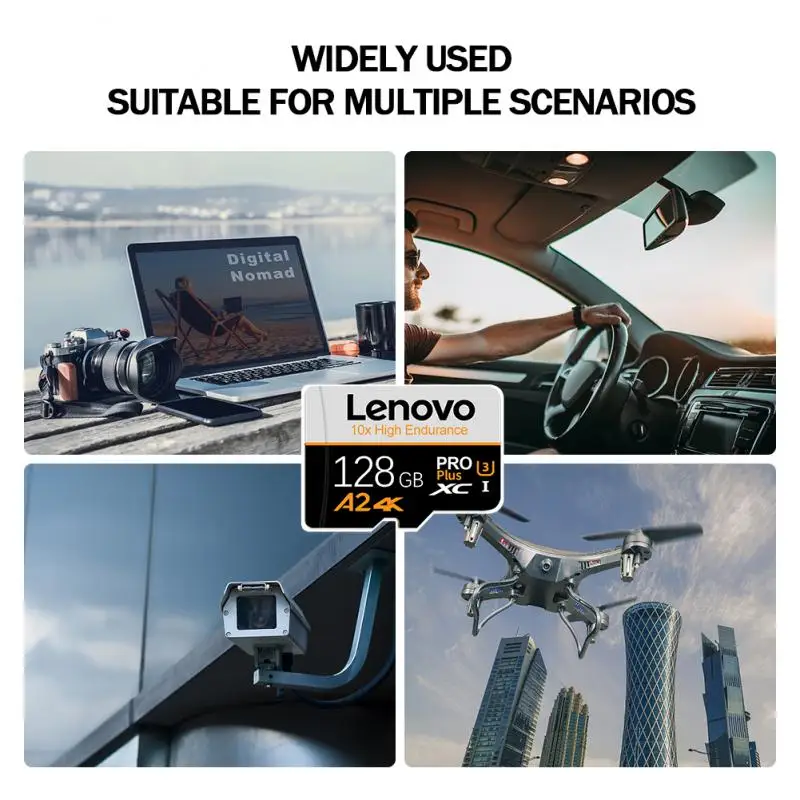Lenovo Micro TF SD Card 2TB High Speed Micro Memory Card 1TB SD Memory 128GB Flash For Phone Camera Tablet memory card,micro sd card,flash card,flash memory card