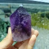 Natural Brazil Amethyst Obelisk Energy Column,Purple Quartz Crystal Wand,Mineral Reiki Healing Wealth Stone,Degaussing Decor 6