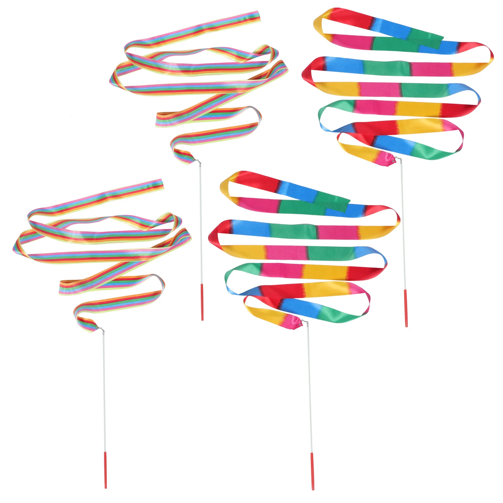 

4 Pcs Gymnastics Ribbon Training Ribbons Dance For Children Abs Artistic Dancing Accessories Party