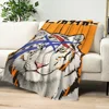 Throw Blanket Onitsuka Warm Soft Children's Blanket Tiger Kicomfort Suitable Living Rooms Offices Family Lunches Travel Gifts 1