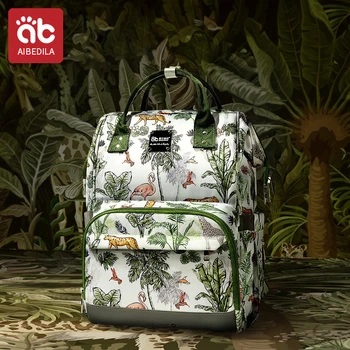 AIBEDILA Borsa a tracolla per mamma e bambino alla moda Oxford per mamma all'aperto con zaino per riporre il latte isolato per bambini, portaoggetti portatile 1