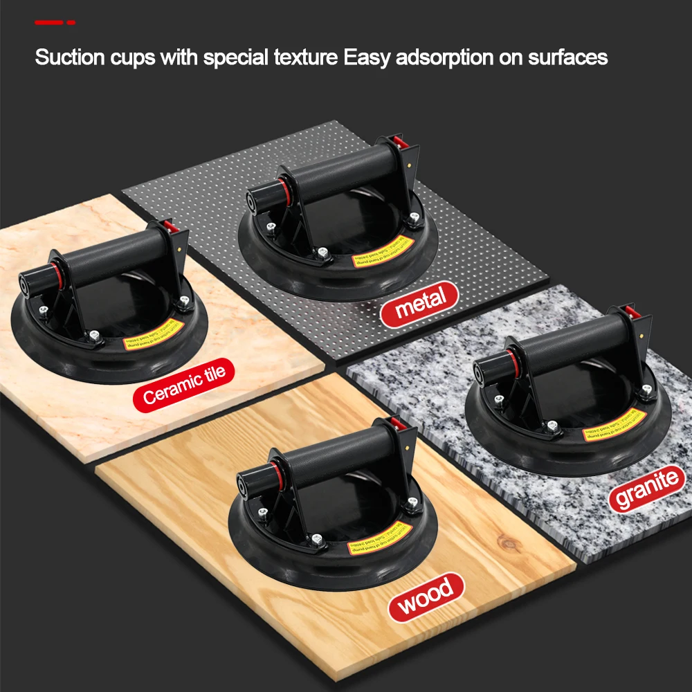 8 Inch Vacuum Suction Cup Maximum 250kg Air Pump Vacuum Suction Cups Powerful Heavy-Duty Strong Hand Pump Sucker Lifted