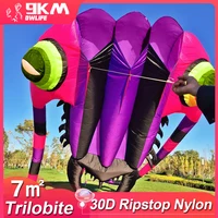 9KM 7sqm Trilobite Kite Pilot Lifter Line Laundry Soft Inflatable Show Kite for Kite Festival 30D Ripstop Nylon with Bag 1