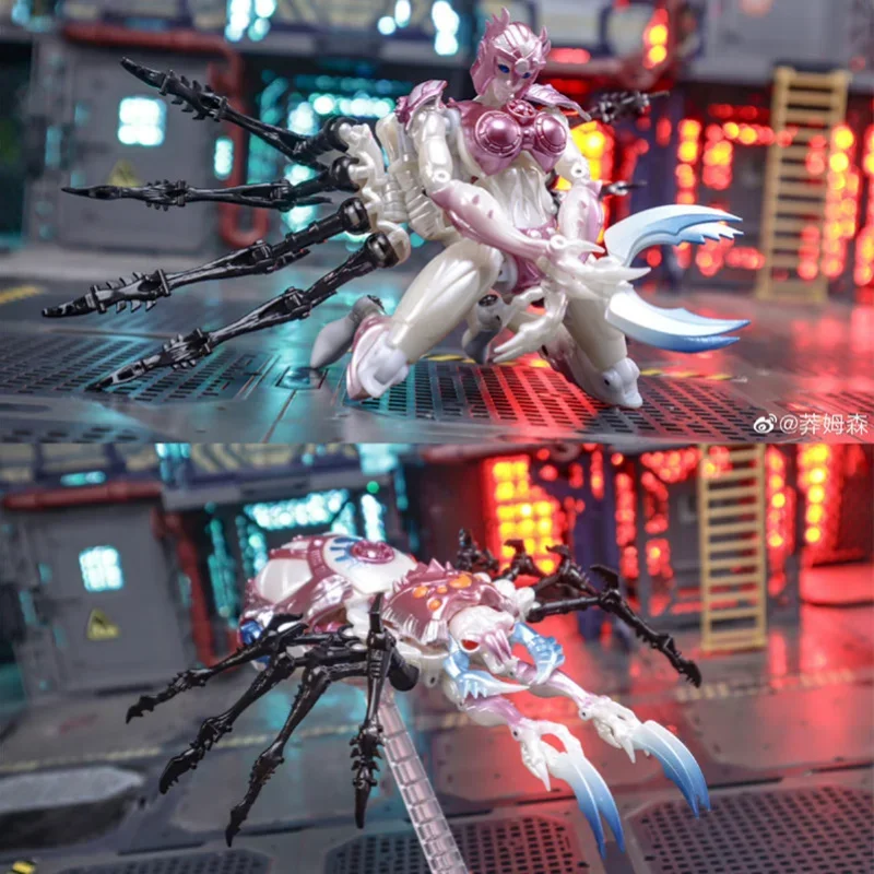 TransArt игрушки, Трансформеры TA BWM-08PW BWM08PW, розовая металлическая экшн-фигурка бью из бью-арахнида из зверей, игрушки-роботы