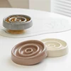 Pet Ceramic Slow Feeder Bowl Anti-Gulping Cat Food Dish Bowls Puppy Dogs Slow Feeding Supplies 2