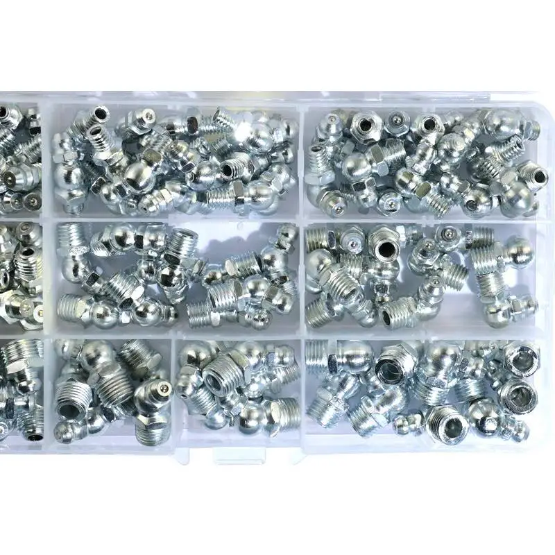Screw Bolt Nut Set 115Pcs NUTS and bolts FOR Zerk Grease Nipple Fitting
