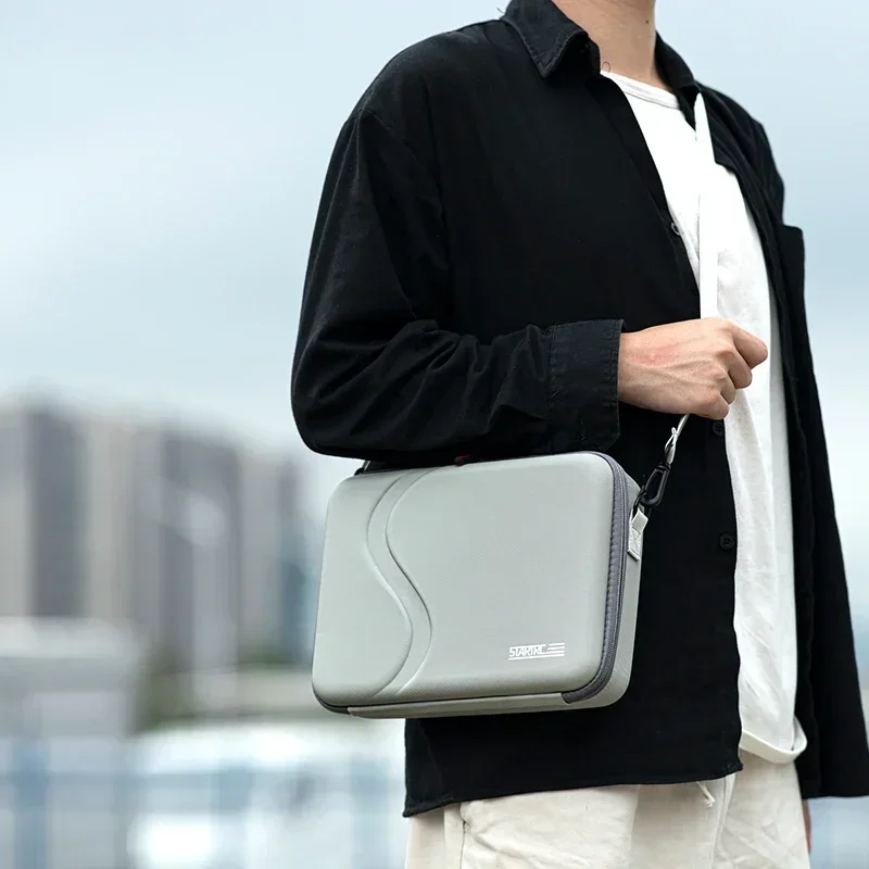 Sac de transport PU pour DJI Mini 4K/Mini 2/Mini 2 SE - Gris clair