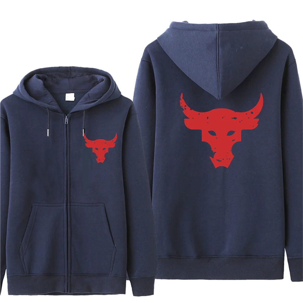 Dwayne Johnson Brahma Bull Tattoo Hoodies Men Fleece Brahma Bull Sweatshirt Hoody Unisex Streetwear 5