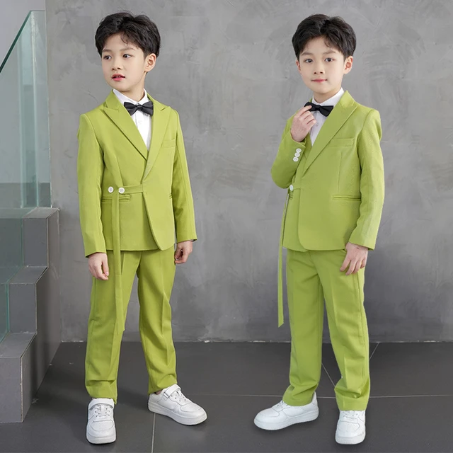 3pc Winter Dress For Boy Green