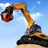HUINA 571 2.4G RC Alloy Ball Grabber Truck 1/14 16CH RTR 680 Rotation Movable Stick Boom Claw LED Light Engineering Car Kids Toy 1