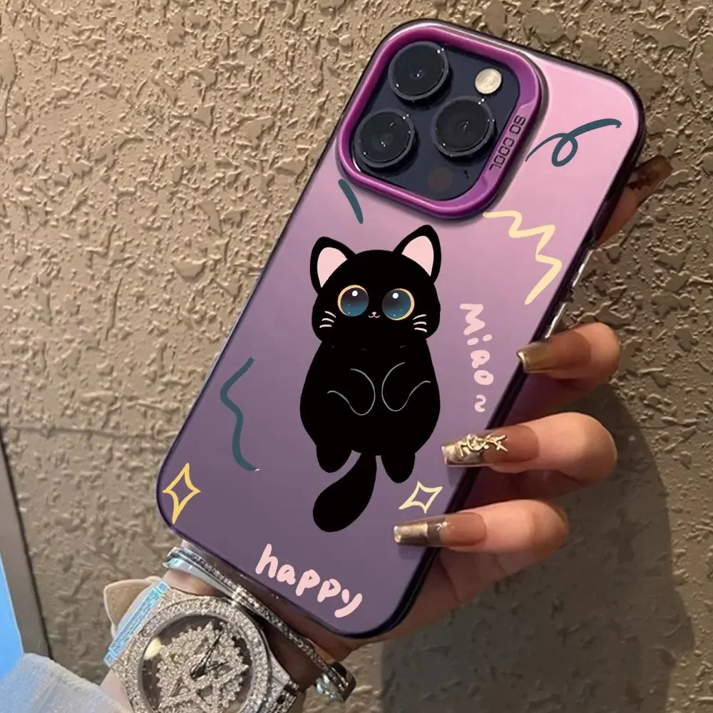 Adorable Cat Shockproof Phone Case - Universal Fit Cover