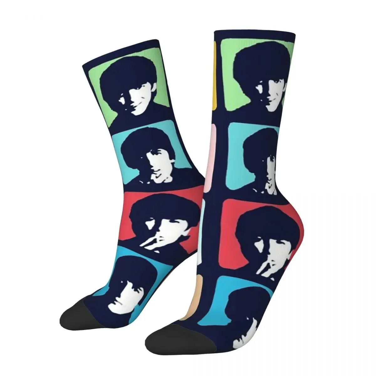 

Носки The Beatle, повседневные носки из полиэстера, носки в стиле хип-хоп на весну и лето, подарки, новинка, невероятные носки в уличном стиле для мужчин и женщин