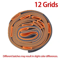 Premium Non - Elastic Yoga Stretch Bands for Enhanced Flexibility and Exercise Workouts (Orange)