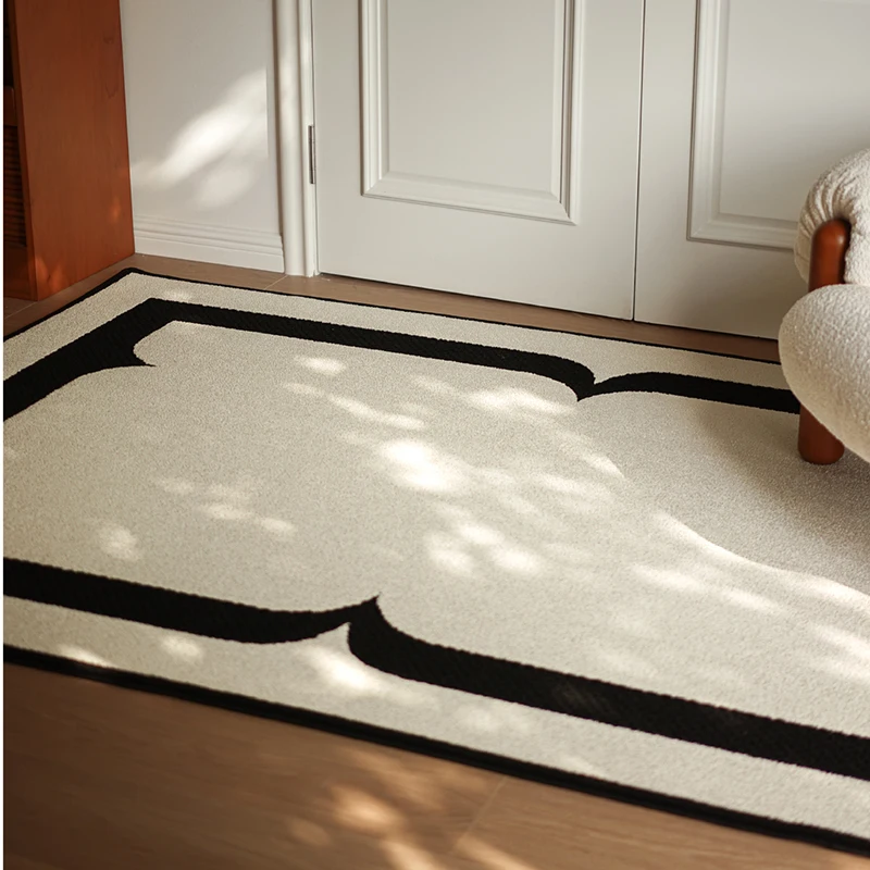 

Advanced Light Luxury Carpet Living Room Foldable Machine Washable Coffee Tables Floor Mat Vintage Art Large Area Bedroom Rug