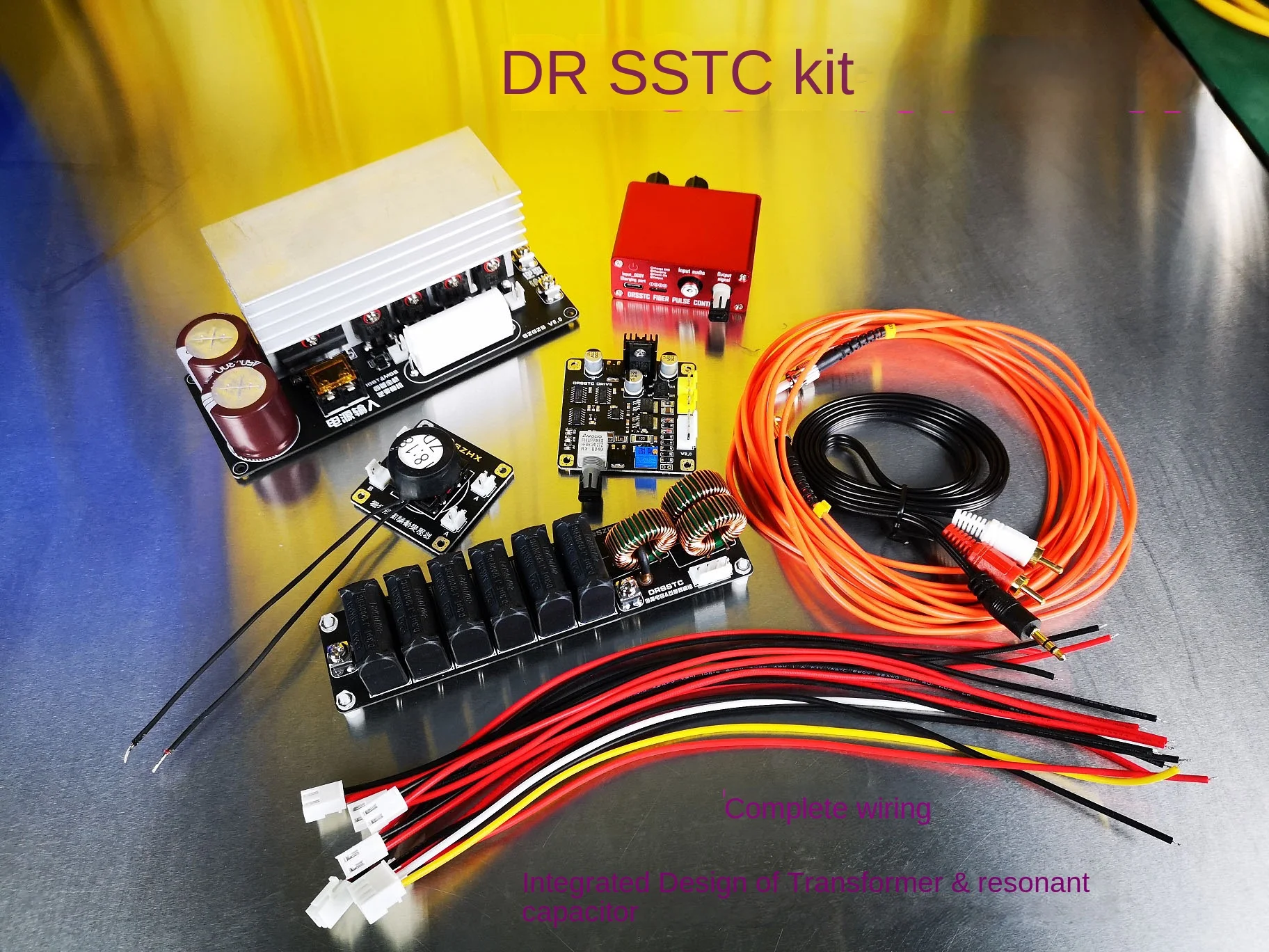 

DRSSTC Tesla Coil Drive Board Arc Extinguisher Gate Drive GDT Full Bridge Inverter Module Simple Accessories