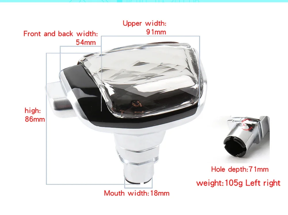 Gear Shift Knob head Shifter Lever For Ford Mondeo Mk4 Focus 2 3 S Max Fiesta ev