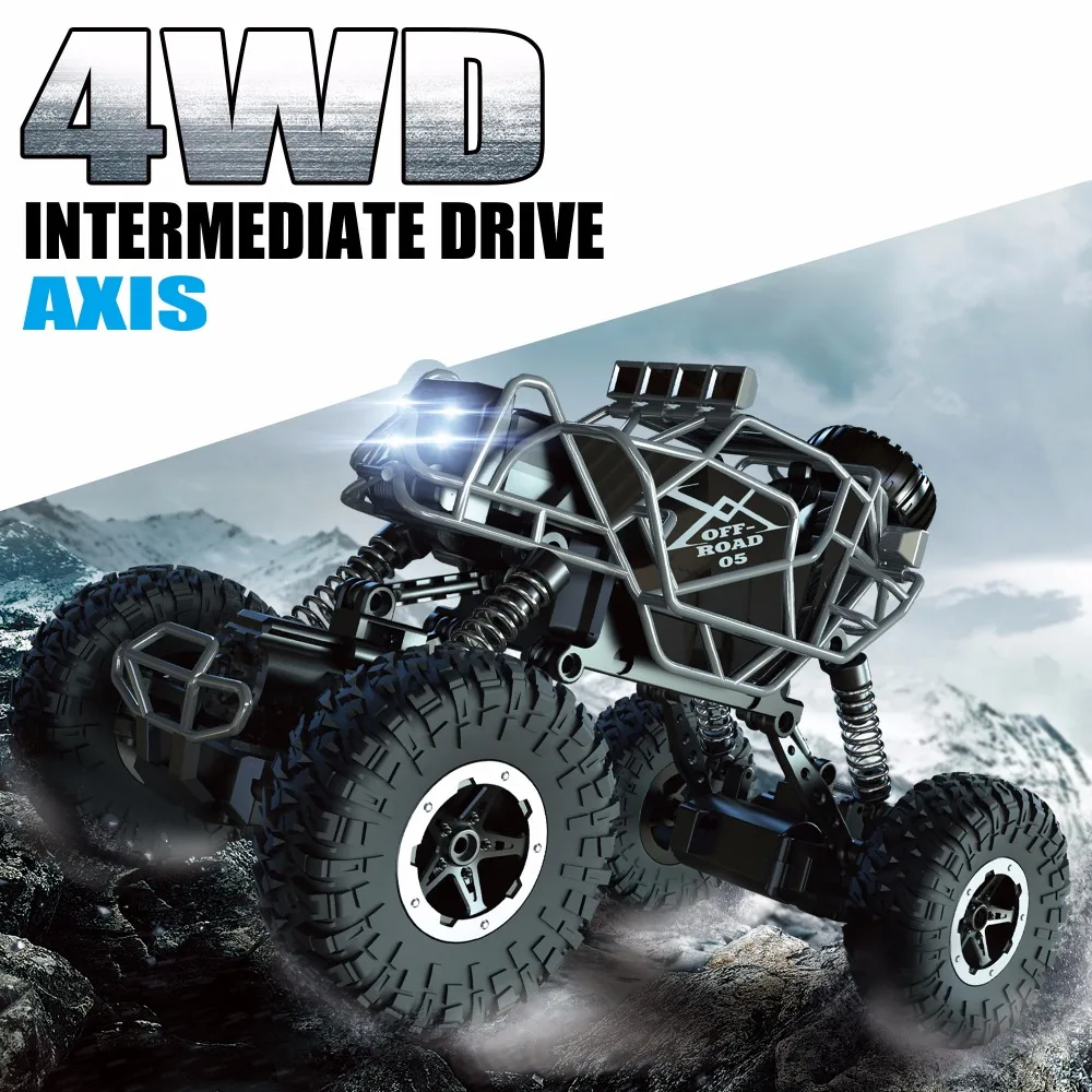 Jty Toys Rc Car 4Wd Double Motors Auto Radiocomandate Ad Alta Velocità Bigfoot Rock Climbing Fuoristrada Per Bambini