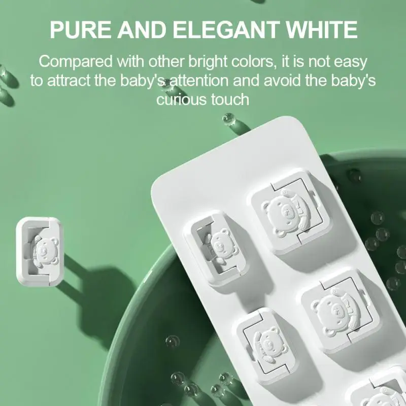 Electric Socket Outlet Plug Protection 2/3 Hole Anti Electric Shock Plugs Protector Rotate Cover Child Safety Cute White