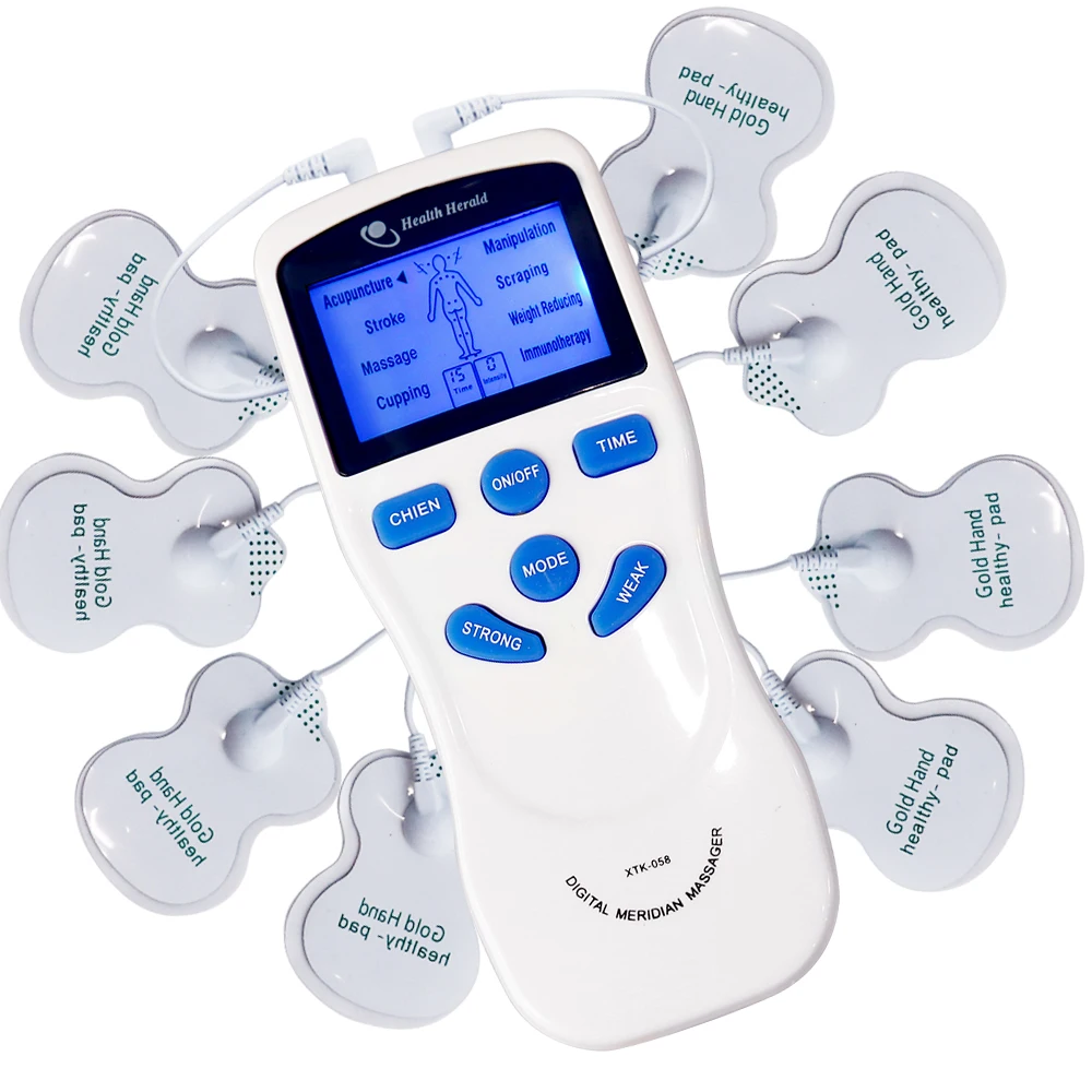 Eletric Ems Dual-Output Tens Pulse Machine Smart Elettrostimulador Muscolare Multifunzionale Schermo Blu Piccola Terapia Fisica