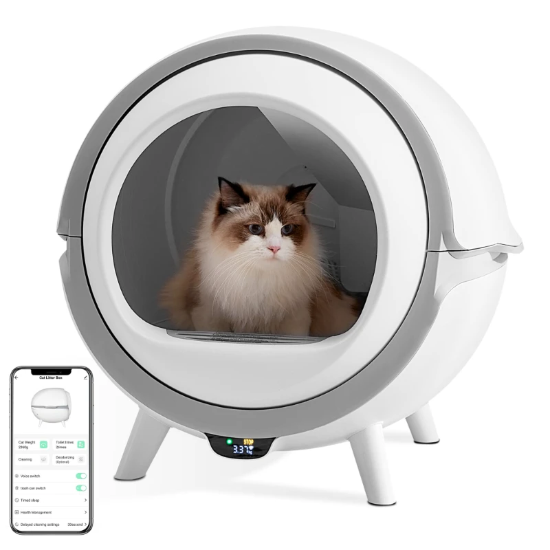 Bac A Litiere Intelligent Et Automatique Pour Chats Toilette Autonettoyante Bac A Sable Sterilisation Uv Pour Chats Grand Bac A Litiere Bacs A Litiere Aliexpress