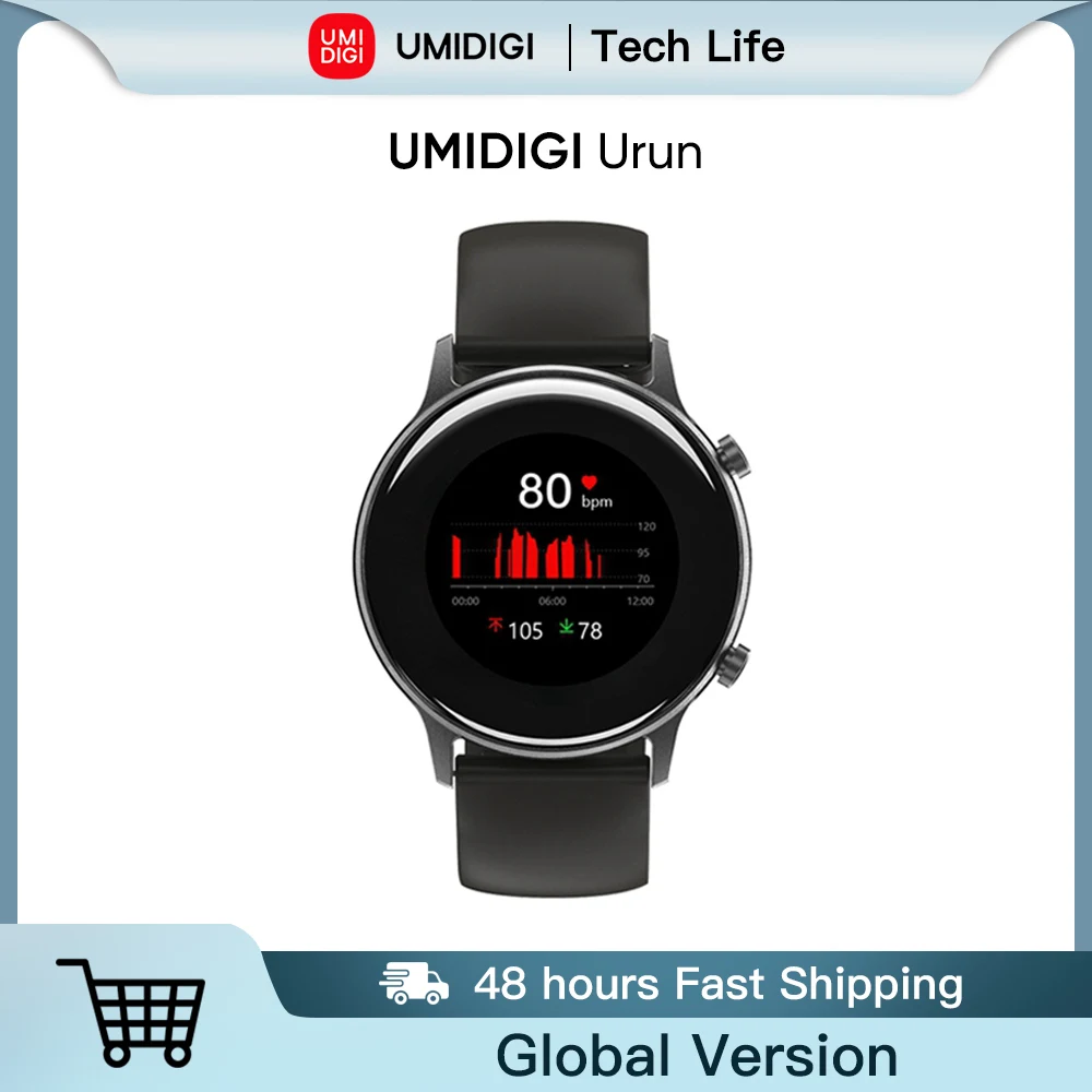 Умные часы UMIDIGI Urun с GPS пульсометром мониторингом сна и уровня кислорода в крови
