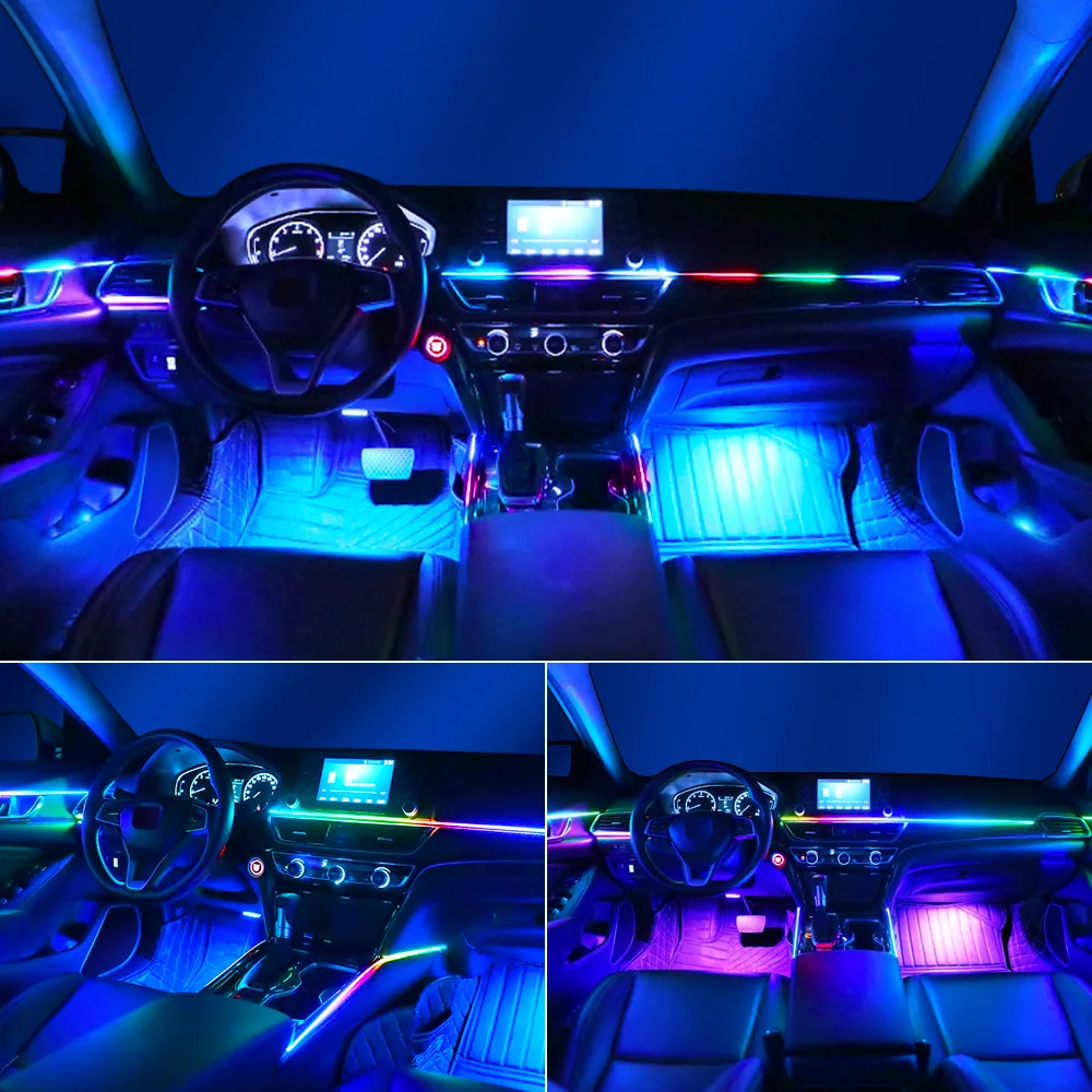 35CM/75CM/110CM Led Acrylic Light Bar Door/Stoarge Light Control Box For Full Streamer Rainbow Car Ambient Light For Replacement