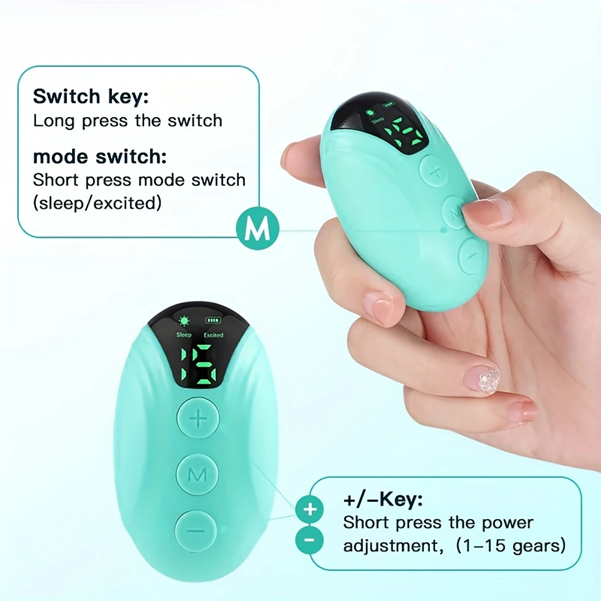Smart Sleep Instrument Anxiety Relief Neuro Sleep Nerves Insomnia Soothe Device Healthy Pulse Stimulation Hand Held Sleeping 3