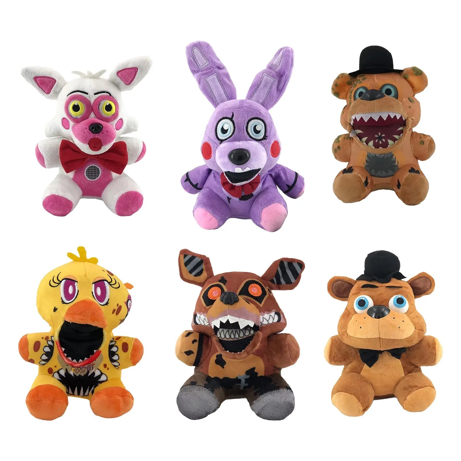  Foxy FNAF Nights Plush Toys - Bonnie Plush Stuffed Animal  Rabbit Plush Toy for Children, Boys & Girls Gift, Purple, 10 Inches : Toys  & Games