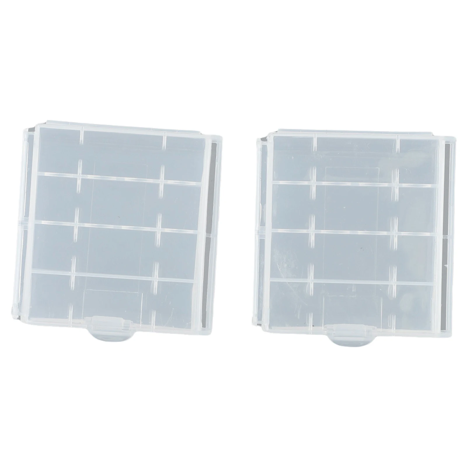 

10pcs Battery Plastic Case Storage Box For AA AAA Batteries Conservation 67×60×18mm For Travel Camping Hiking Home