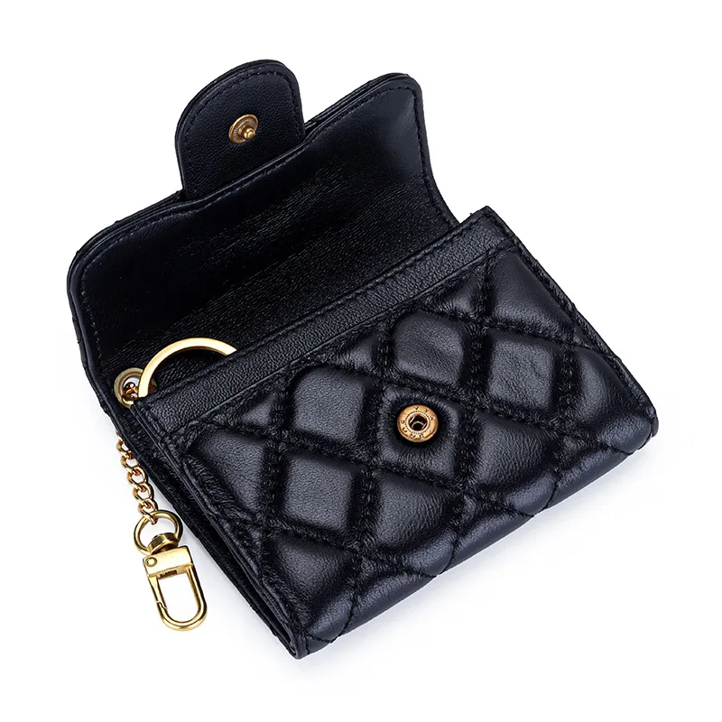 

Women's Luxury Design Wallets Folde Purses Real Leather Fashion Short Money Clutch Bag Wallet Latch Hasp Purse Small Wallet