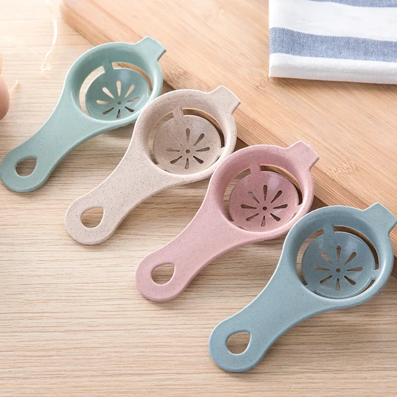 Wheat Straw Egg White Separator Kitchen Baking Egg Yolk Protein Separator Yolk Filter Baking Accessories Kitchen Tool