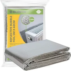 Heat Insulation Shield Bubble Radiator Insulation Film Foil Roll Heat Reflective Energy Saver 5mx60cm for Roof and Sun Room