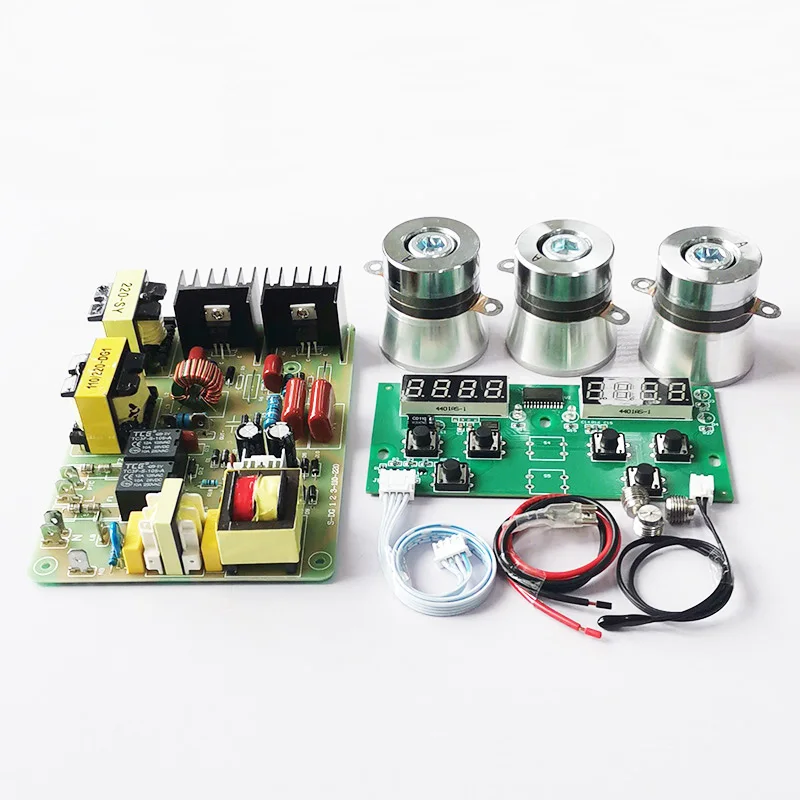 초음파 클리너 PCB 드라이버 보드 회로 기판 키트, 40KHz 초음파 변환기 포함