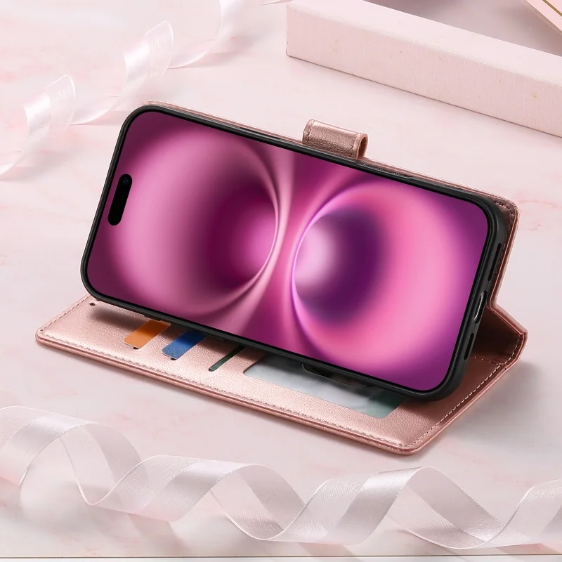 Luxurious Leather Wallet Card Phone Case Cover