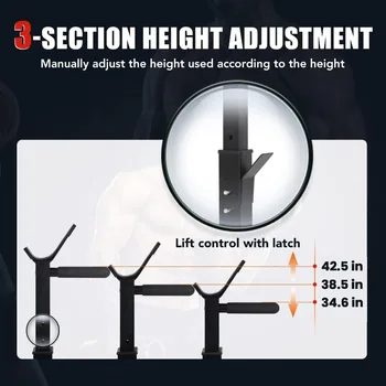 PayLessHere Adjustable Weight Bench with Barbell Rack,Bench Press Folding Multi-Function Workout Bench with Dip Station 2