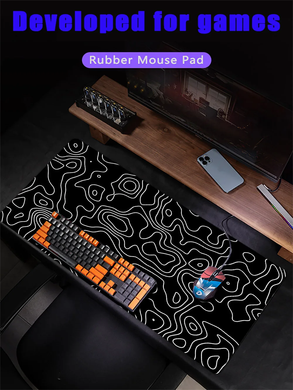 マウスパッド 、ゲーミングマウスパッド 大型 1200x600x3mm Mouse Pad