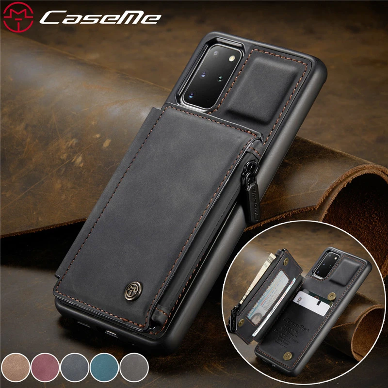 silicone case for samsung Flip Leather Case For Samsung Galaxy S22 Ultra S21 S20 FE S10 S9 S8 Plus Note 20 10 A71 A51 Zipper Wallet Card Cover Coque Etui cute samsung phone case