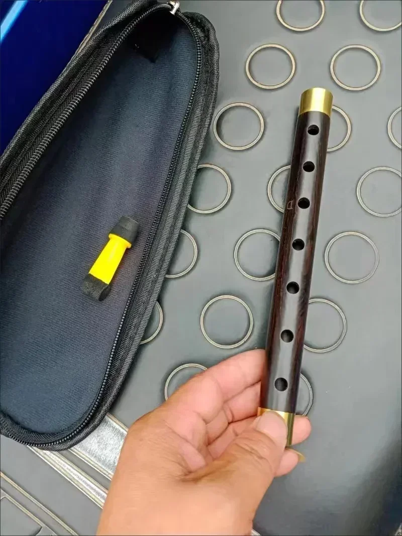 Guanzi-Chinese Woodwind National Musical Instrument Ebony Pipe Flute Easy To Learn with Accessories