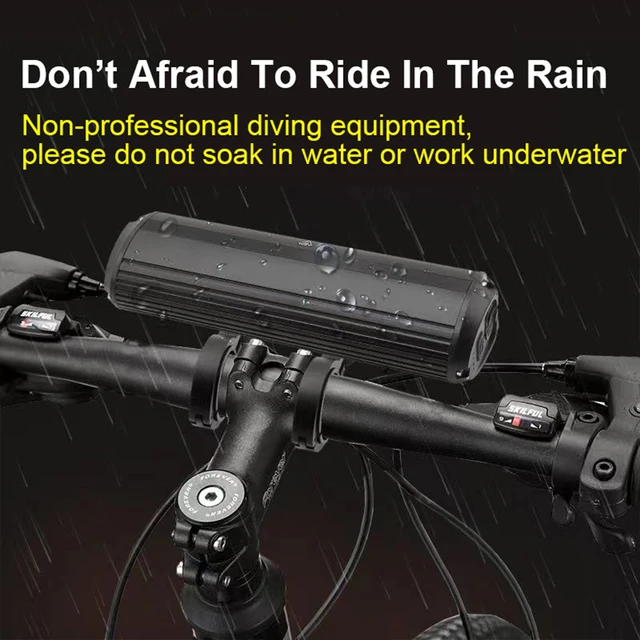 5 LEDS Bicycle Light 6000LM 8000mAh Waterproof Flashlight 10