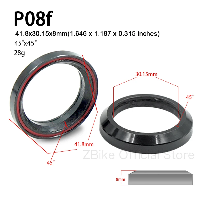 Bicycle Ball Bearing Bike Headset Bearings Bike Headset Bearings 41/41.8/46.9/47/49/52mm Mtb Road Bicycle Headset Bearing Repair Steel Parts Accessories Straight Bearing
