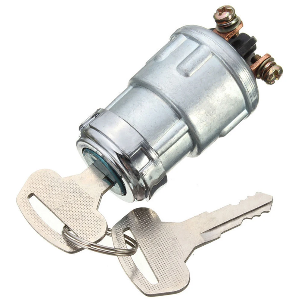 

1Set Universal Aluminum Replacement Ignition Switch Lock Cylinder with 2 Keys 60x35mm Universal Fit For Car Auto SUV