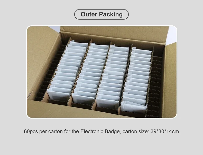 3.7inch e-ink digital badge Passive NFC-Powered Nameplate E-Paper Price Labele Paper Event Card Employee badge Business label