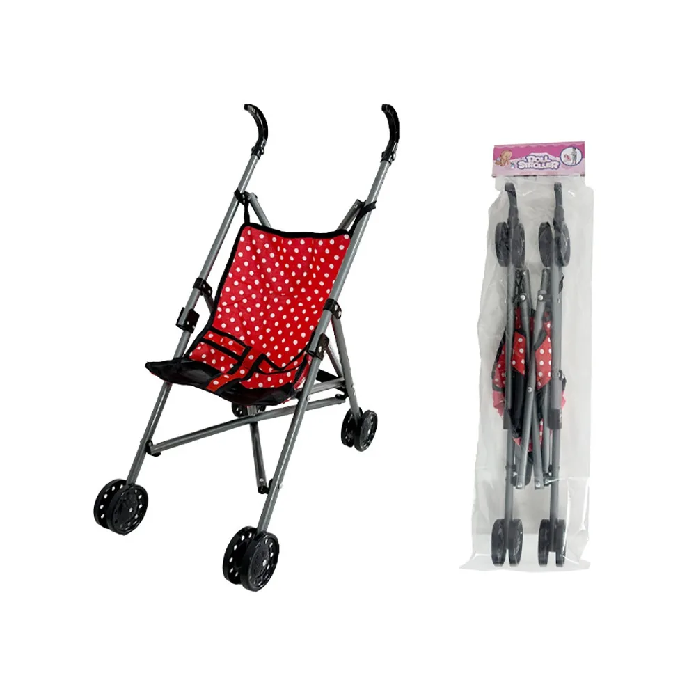 Foldable Multicolor Doll Stroller for Kids