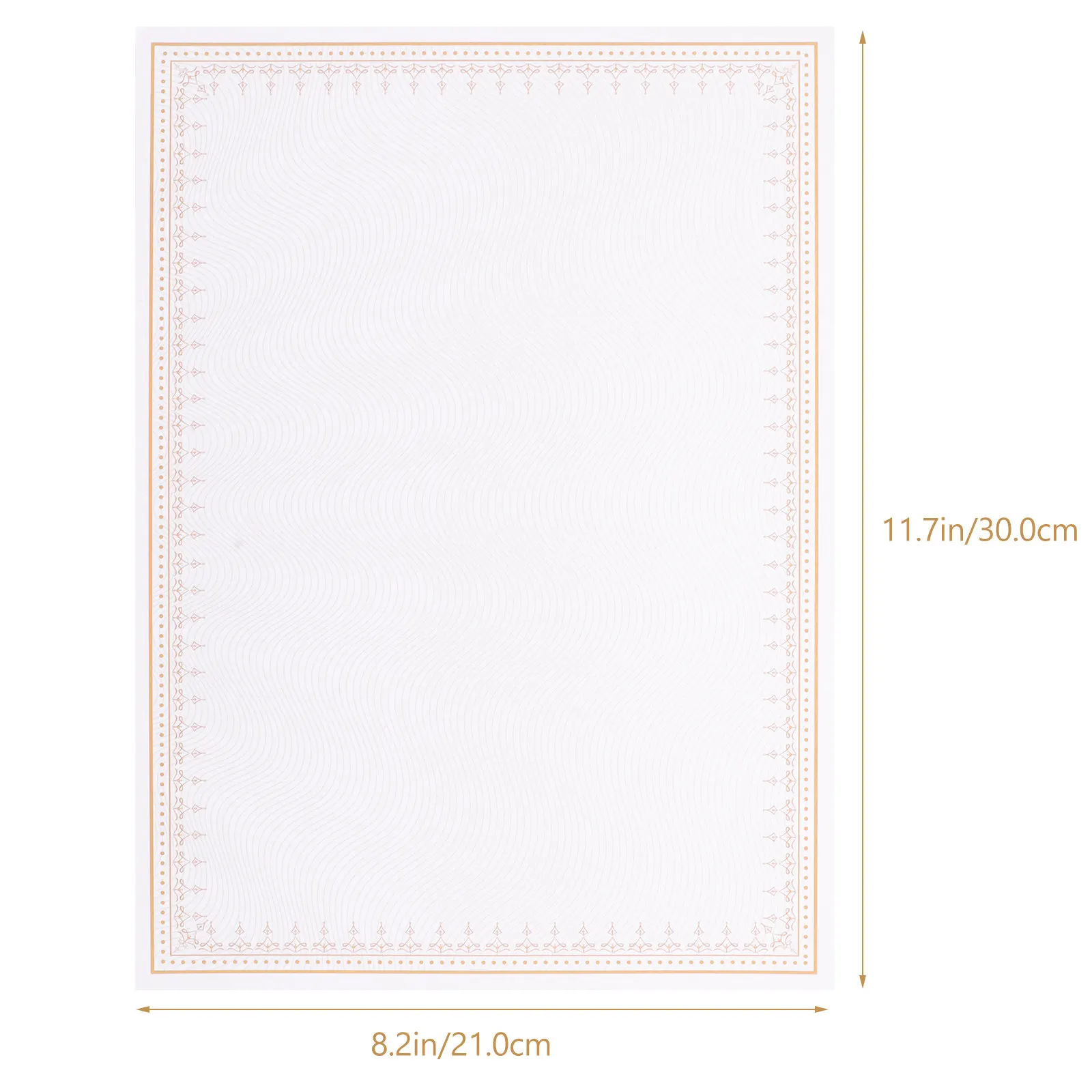 10Pcs 인증서 용지 A4 공백 인쇄 가능 쓰기 가능 인증서 내부 용지 상장 학위증 학교 사무실용