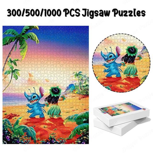 Disney Puzzles Toys Cartoon Lilo & Stitch 1000 Pieces Adults Puzzle For  Adults Children Educational Toys Collection Gifts - AliExpress