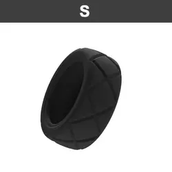 Silicone Smart Ring Protective Case - Elastic Sweat - Resistant Anti - Scratch Cover (Black - S)