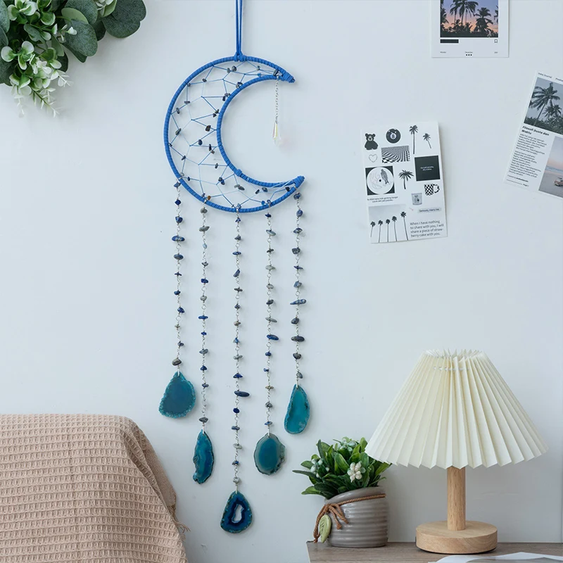 7 Chakra Crystal Gems Sun Catchers Hanging Home Ornaments Raw Natural Stone Agate Amethyst Tree of Life Reiki Decoration Gifts 5