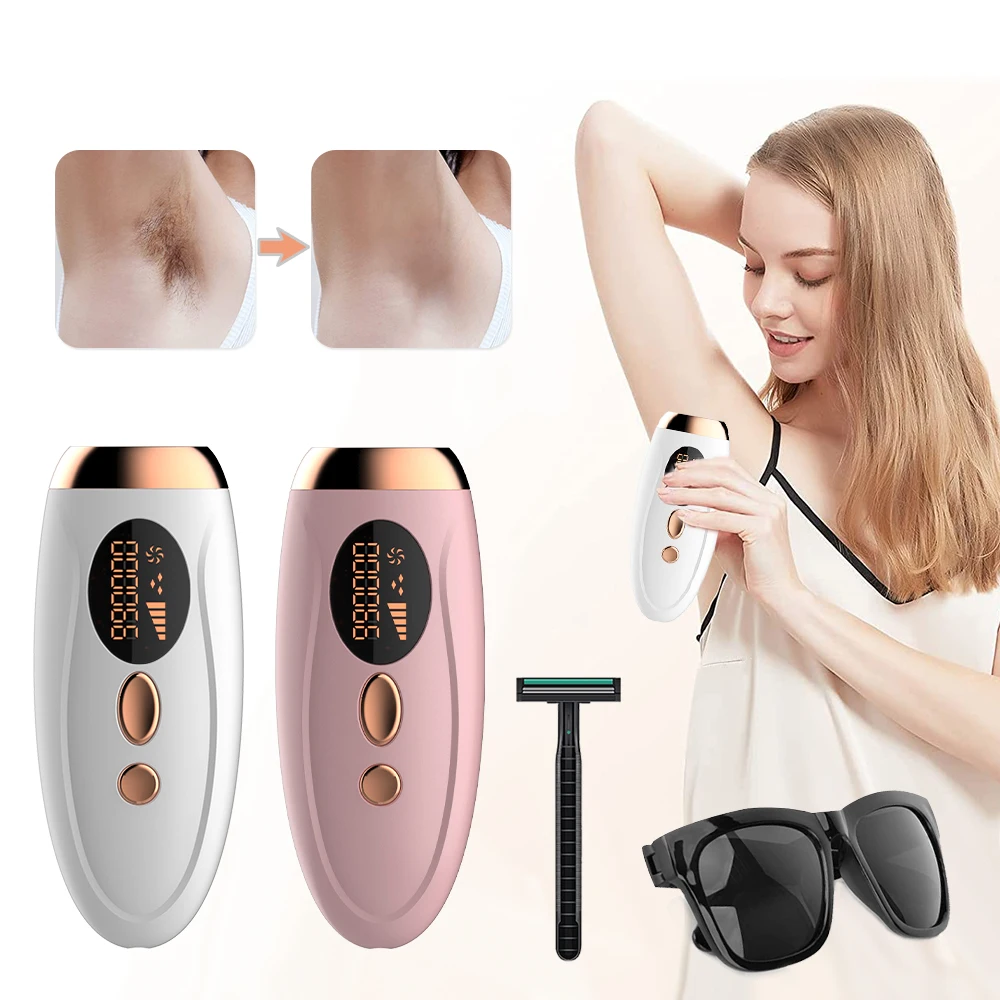

IPL Laser Epilator Painless Hair Removal for Men Women Body Leg Bikini Armpit Permanent Hair Remover 999999 Flashes Pulse Device